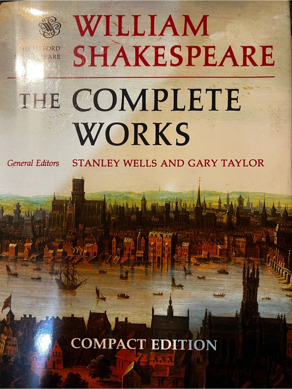 William Shakespeare The Complete Works - Compact Hardcover Edition (Red, Cream)